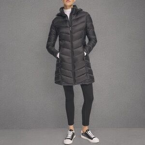 Women's Black Quilted Coat